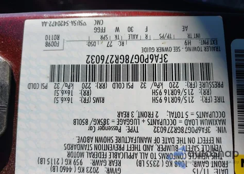 2016 Ford Fusion S z USA, uszkodzony, nr VIN 3FA6P0G78GR276032